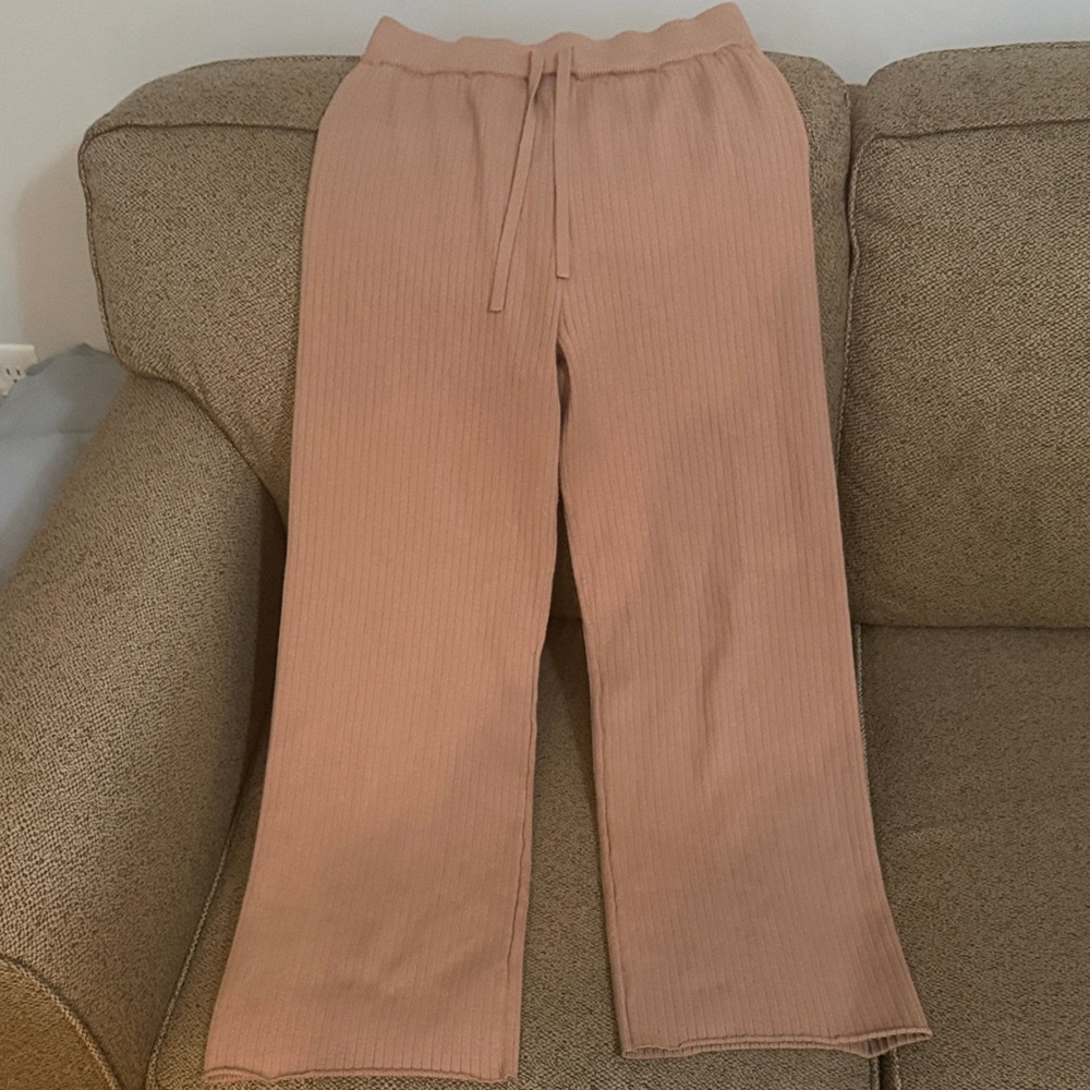 Ribbed Camel/tan Lounge Pants
